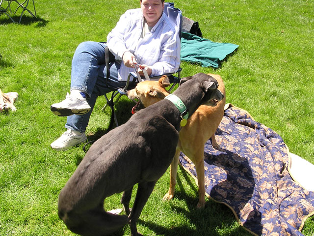 Patty with Zoe and Blue